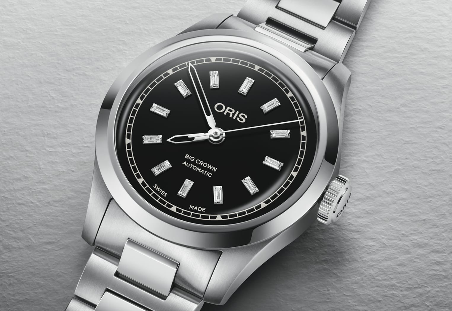 オリス(ORIS) ビッグクラウン ダイヤモンド 34mm ブラック 01 531 7797
